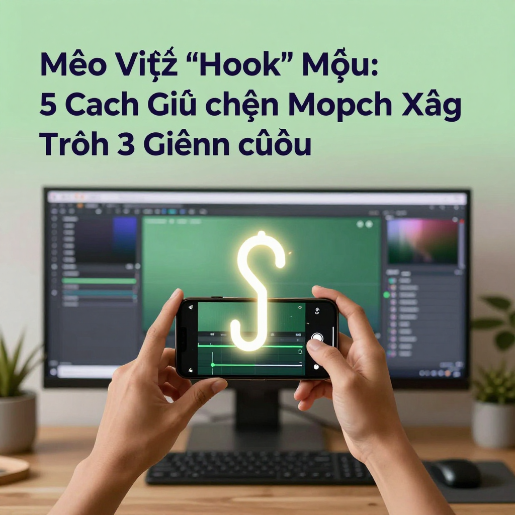 Mẹo Viết 'Hook' Mở Đầu: 5 Cách Giữ Chân Người Xem Trong 3 Giây Đầu