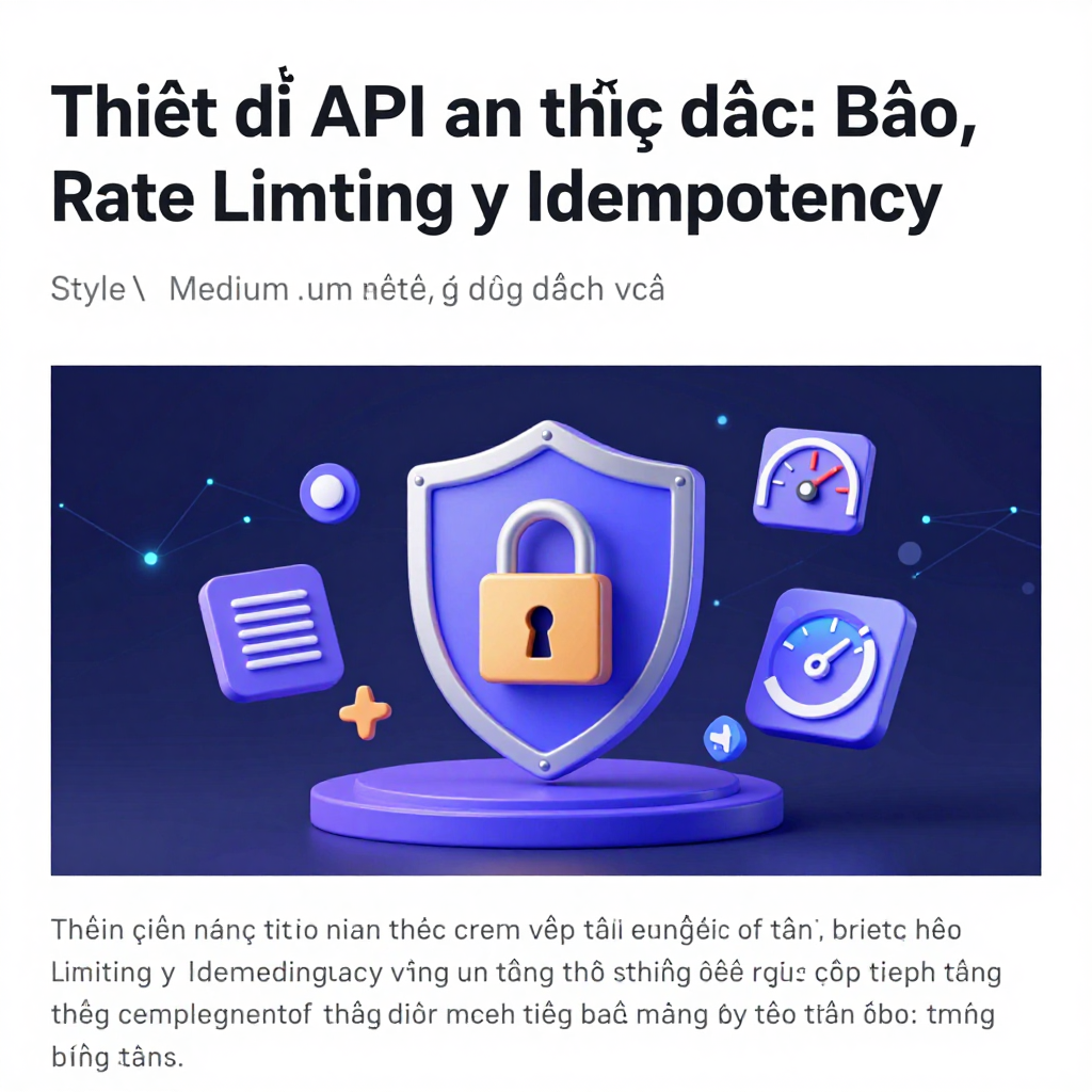 Thiết kế API an toàn từ đầu: Bảo mật, Rate Limiting và Idempotency cho ứng dụng thực tế