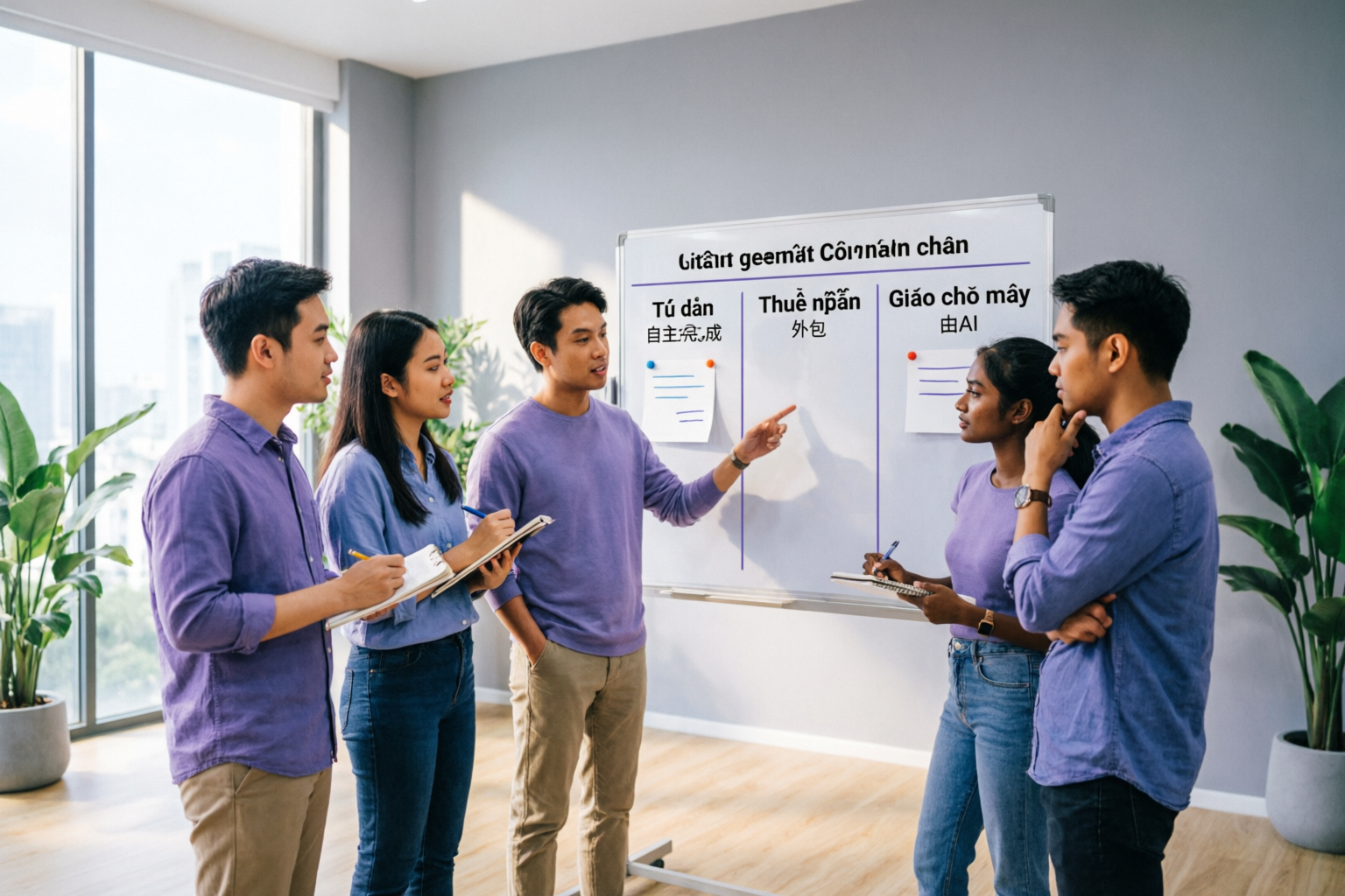 Khởi nghiệp cùng AI: Quyết định việc nào tự làm, thuê ngoài hay giao cho máy